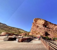 Facing south from the top of the amphitheater